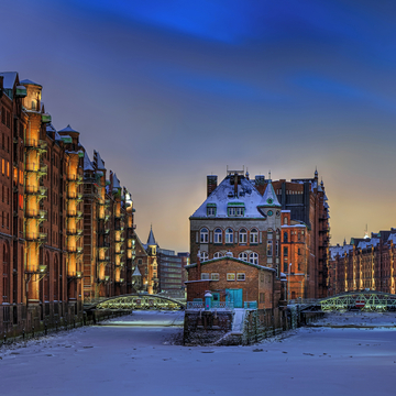 Speicherstadt von Hamburg im Winter - © ROLF FISCHER RINTELN
