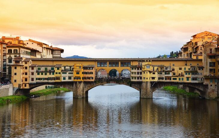Ponte Vecchio bridge in Florence, Italy