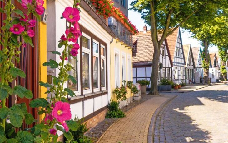 gasse in warnemünde