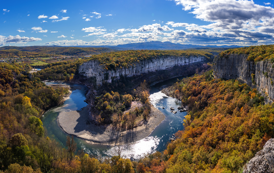 Frankreich bei der Ardèche