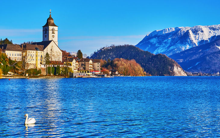 winterliches St. Wolfgang am Wolfgangsee im Salzkammergut