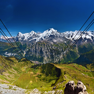 Eiger, Mönch & Jungfrau vom Schilthorn aus betrachtet - © Ben Burger Foto Graz - stock.adobe.com