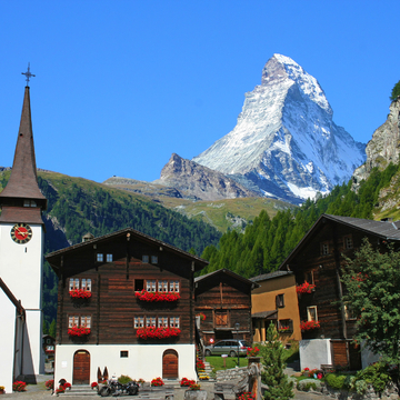 Blick von Zermatt aufs Matterhorn - © branex - stock.adobe.com