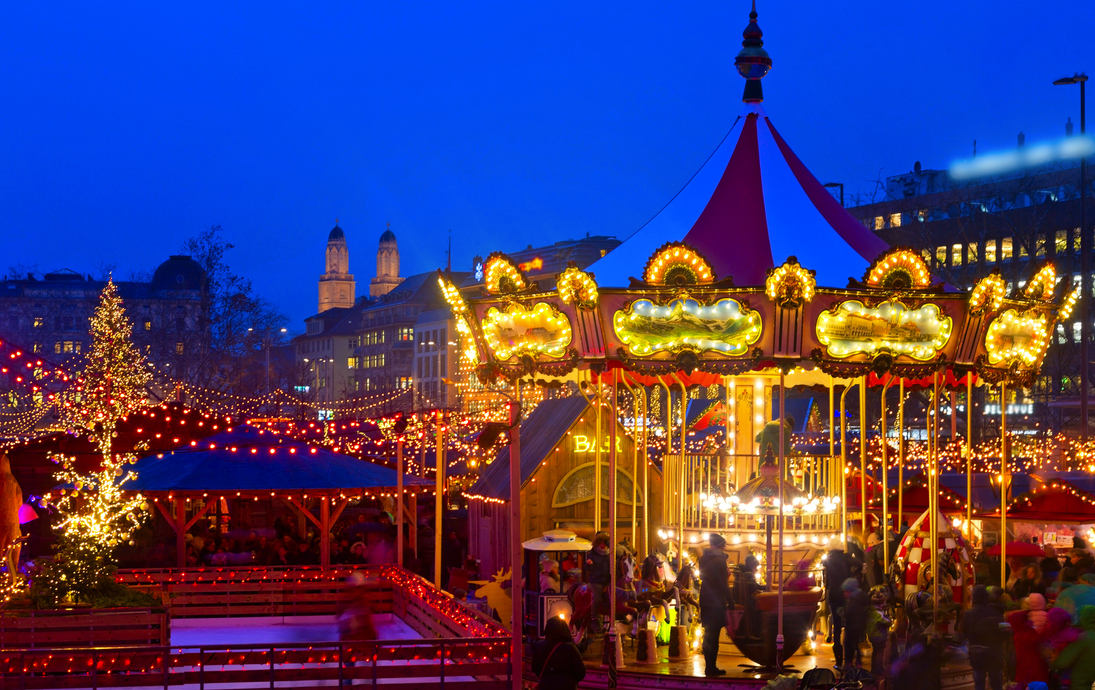 Weihnachtsmarkt in Zürich, Schweiz