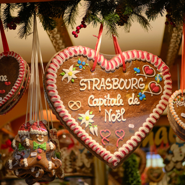 Lebkuchenherz auf dem Straßburger Weihnachtsmarkt - © MEANDERINGEMU