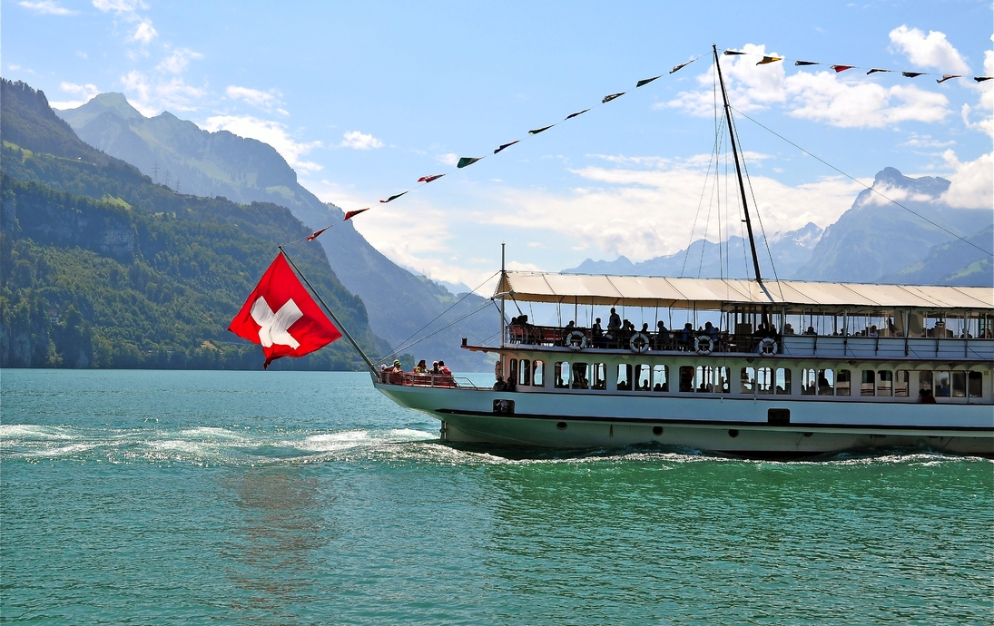 Dampfschiff auf dem Vierwaldstättersee