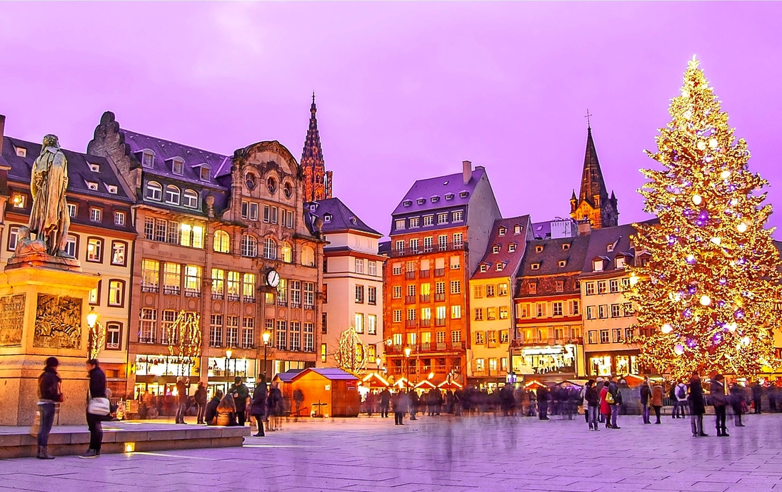 Weihnachtsmarkt in Straßburg, Frankreich