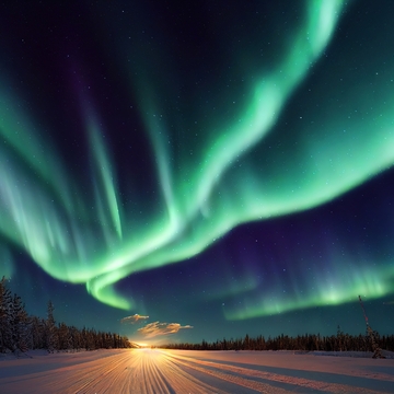 Aurora Borealis (Nordlichter) - © AkuAku - stock.adobe.com