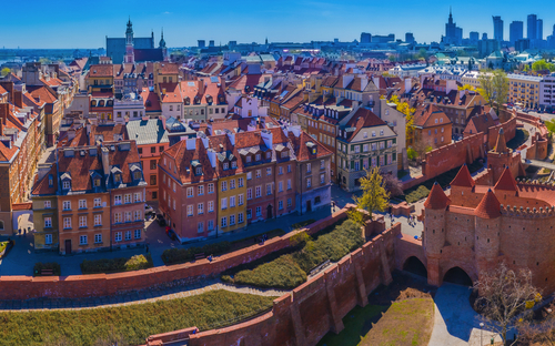 Panorama von Warschau