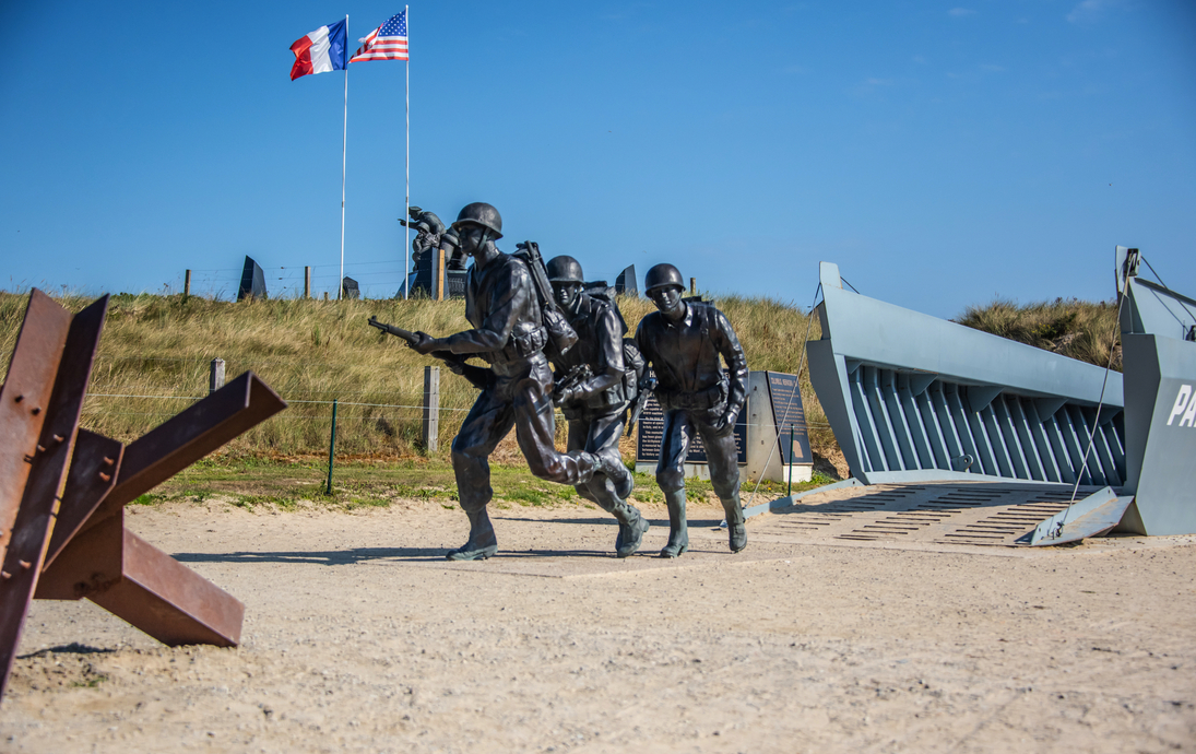 Higgins Boat Monument am Utah Beach 