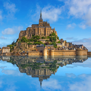 Mont Saint Michel in der Normandie, Frankreich