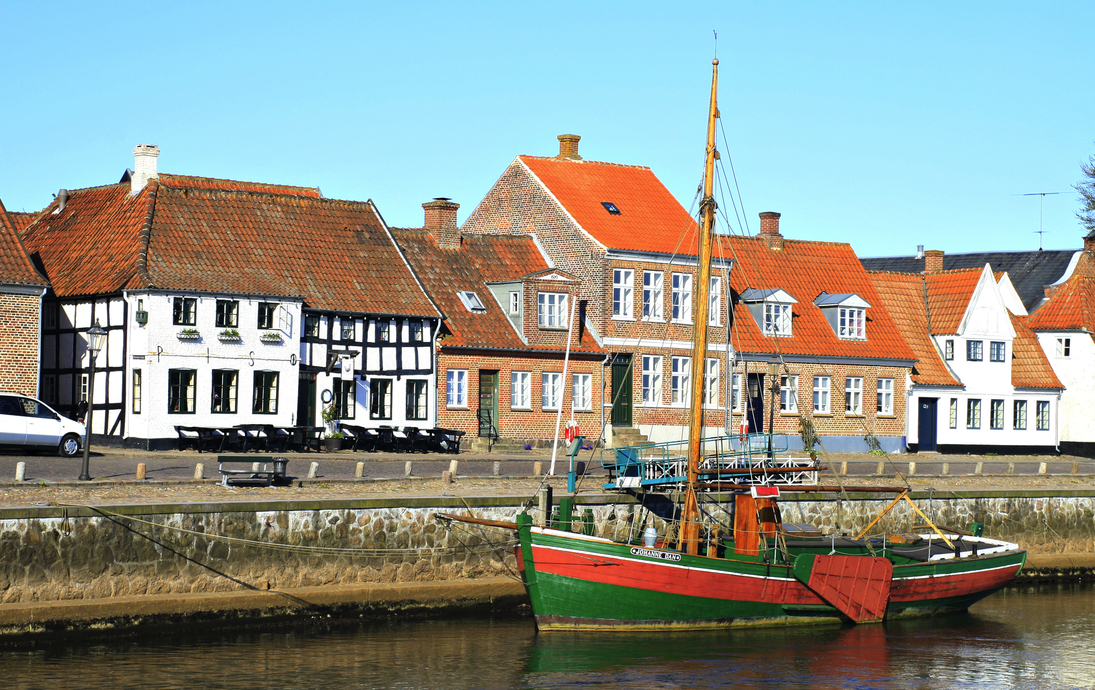 das mittelalterliche Dorf Ribe in Dänemark