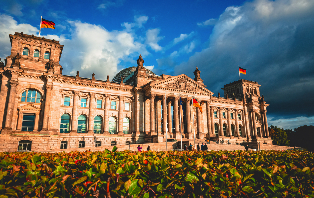 Reichstagsgebäude in Berlin, der Hauptstadt von Deutschland