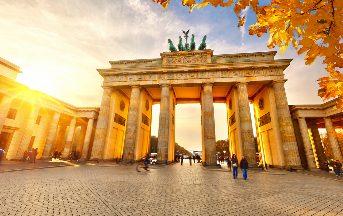 Brandenburger Tor bei Sonnenuntergang